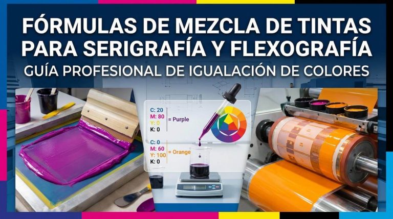 Fórmulas de Mezcla de Tintas para Serigrafía y Flexografía: Guía Profesional de Igualación de Colores