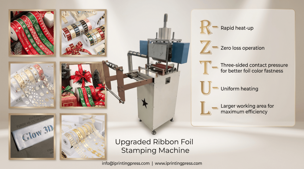 2026 Upgraded ribbon foil samping machine