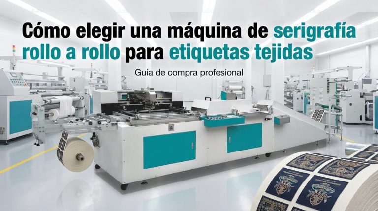Cómo elegir una máquina de serigrafía rollo a rollo para etiquetas tejidas